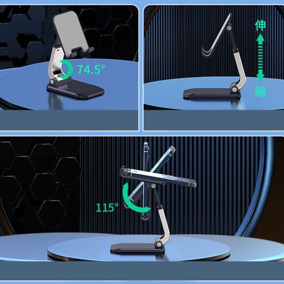 Mobile Phone Stand Holder - Q7 Foldable Adjustable Universal Smartphone Cell Pho - Picture 5 of 7